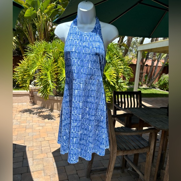 Susana Monaco Blue Halter Dress - Picture 1 of 13